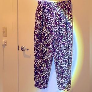 Floral Cuffed Pants